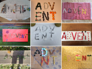 Collage zum Wort "Advent"